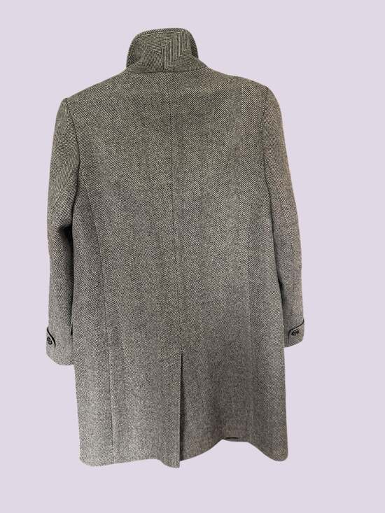Lauren Ralph Lauren Longline Herringbone Wool Blend Reefer Coat - Picture 12 of 15